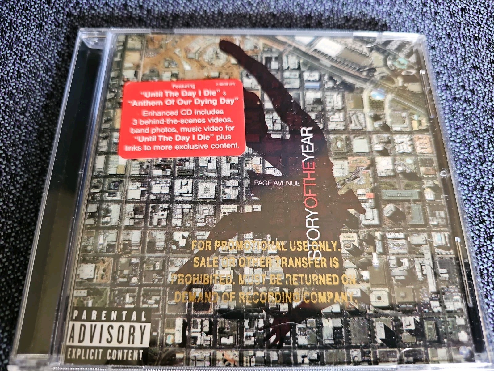 Story of the Year Page Avenue Enhanced CD 2003 Promo
