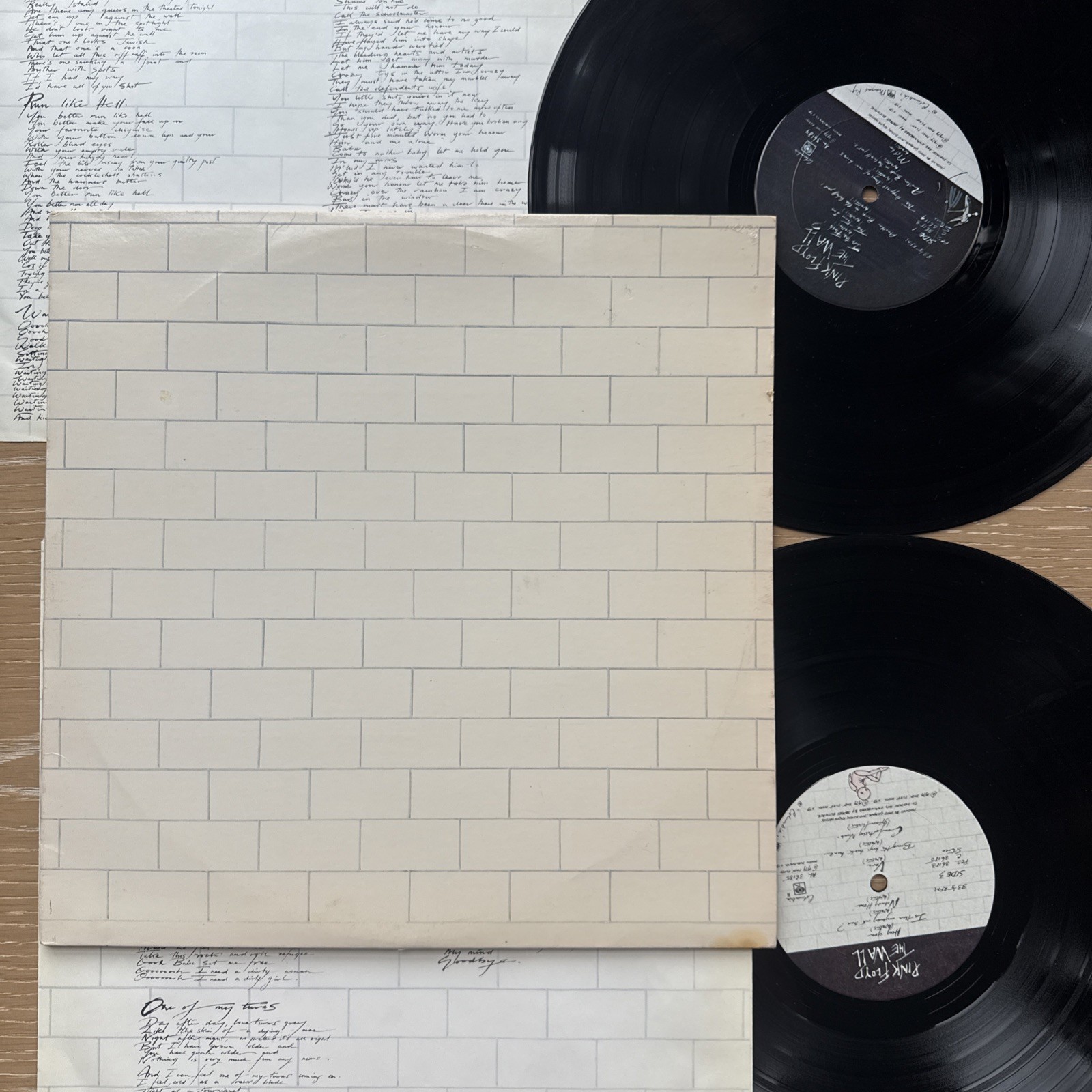 Pink Floyd The Wall Original 1979 1st US Press LP Complete W/OG Sleeves VG+