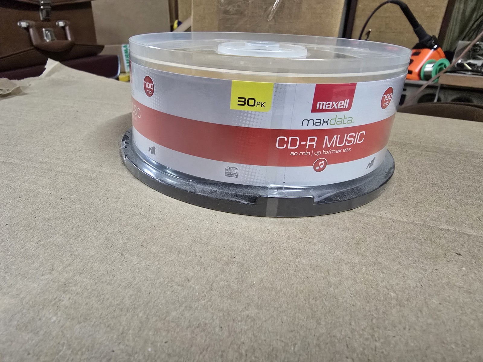 Maxell CD-R Blank Media 30 Pack Spindle Audio Music 32x 80 Minute 700MB Player 