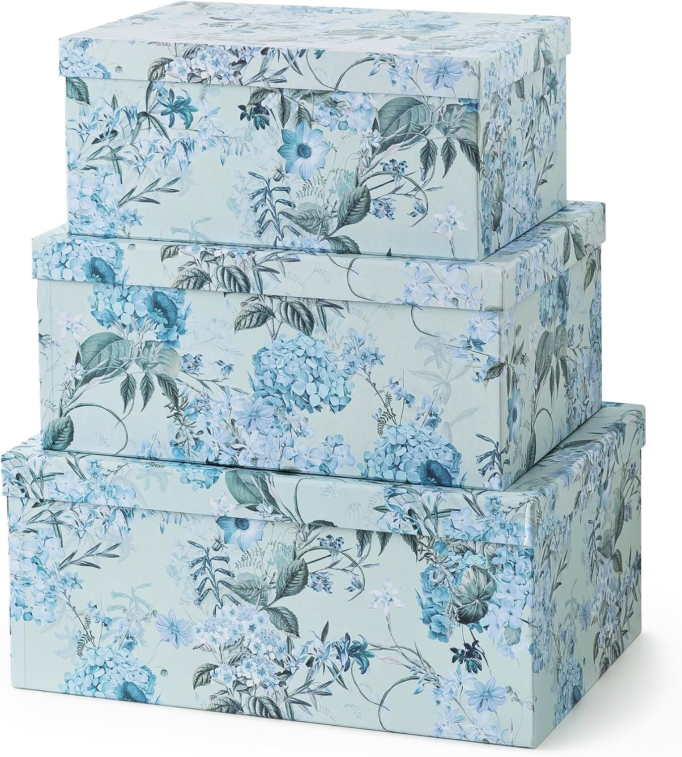 - Springtime Joy Decorative Storage Boxes with Lids, Set of 3