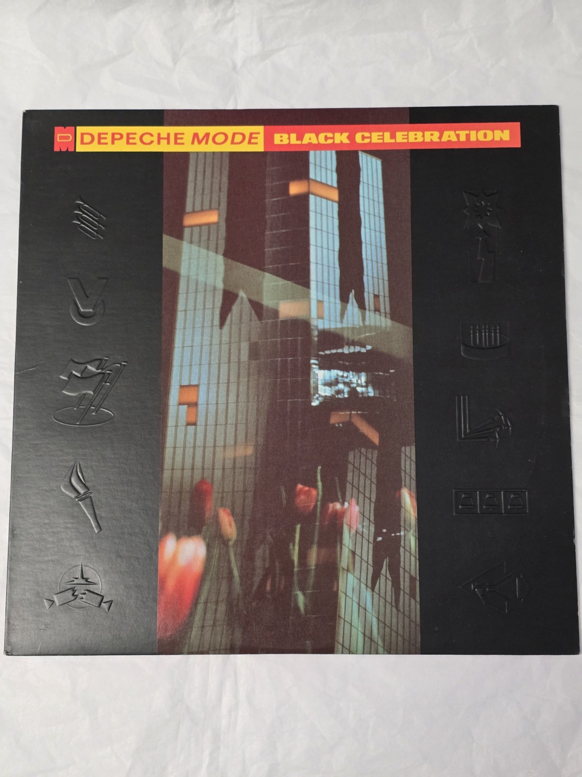 Depeche Mode Black Celebration LP OG Embossed cover 1986 Sire VG++