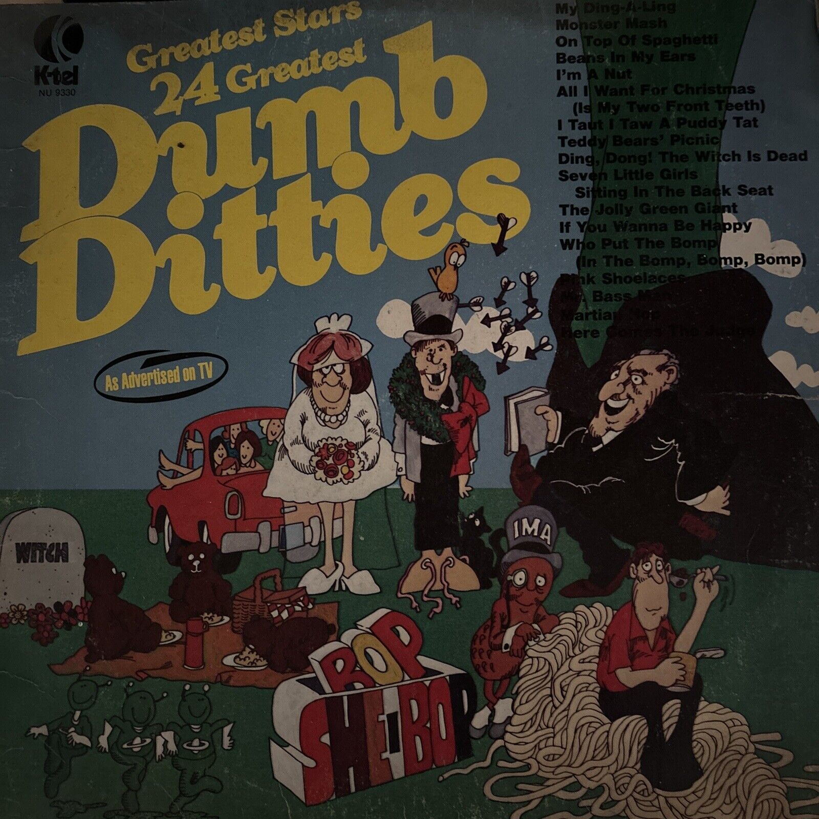 Ktel Dumb Ditties Greatest Stars 24 Greatest Album LP Vinyl Vintage 1977 Good