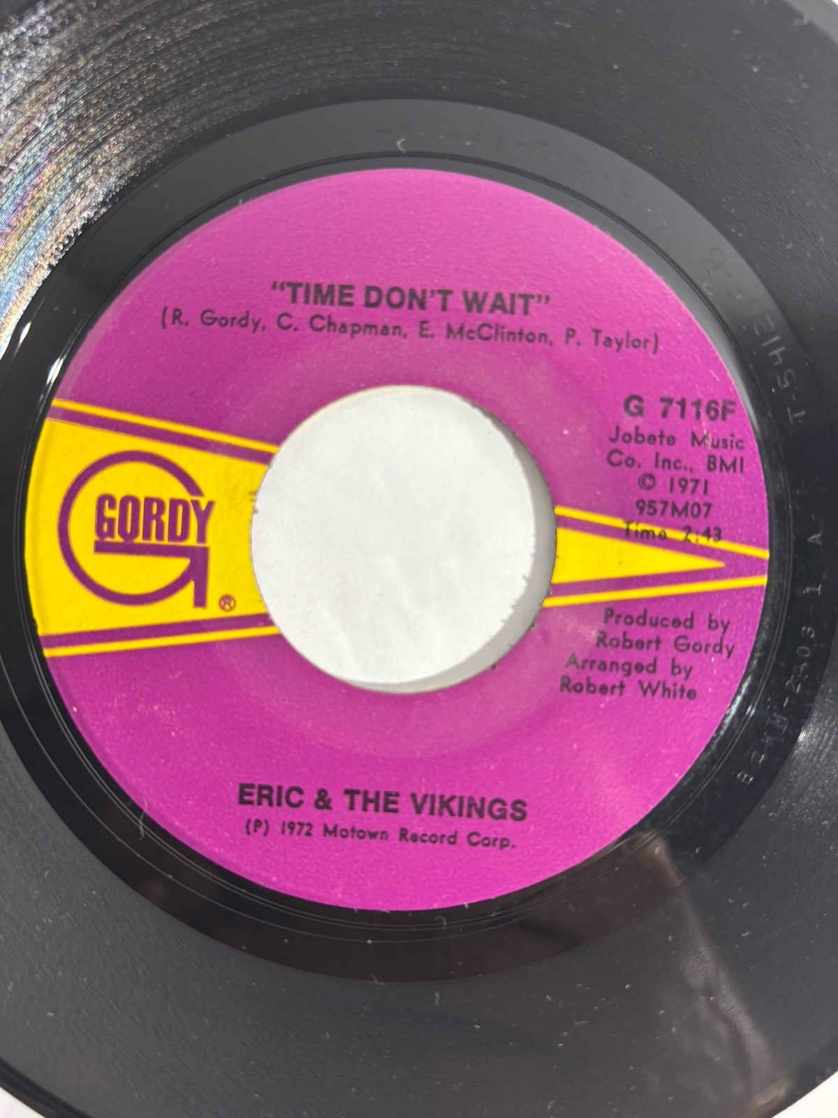 Eric & The Vikings Time Don't Wait It's Too Much 7