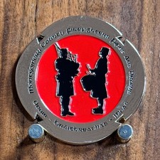Montgomery County Firefighters Pipes And Drums Challenge Coin  W#28 picture