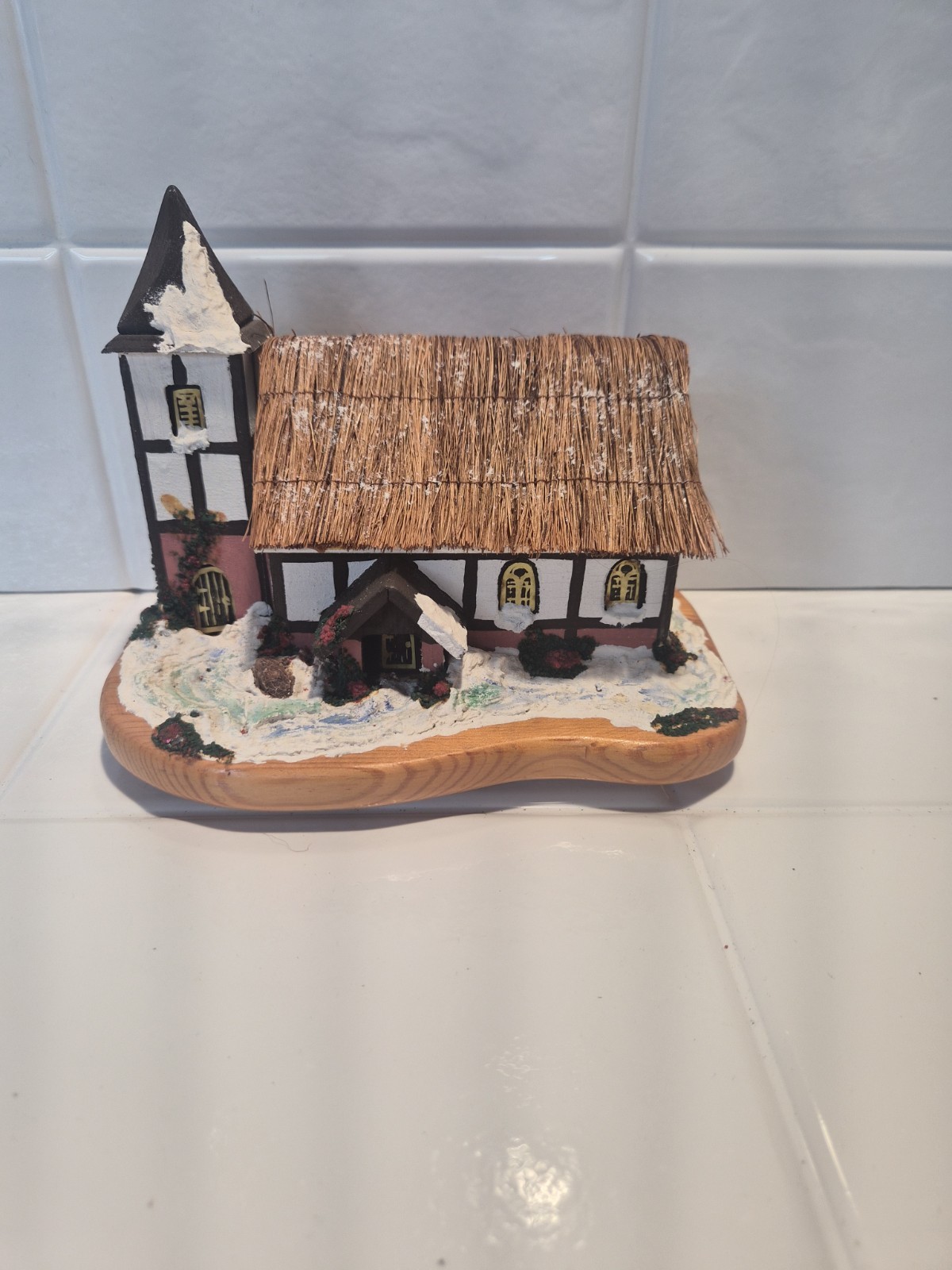 Vintage Pauline Ralph Music Box Medieval Church Reuge Swiss Movement England