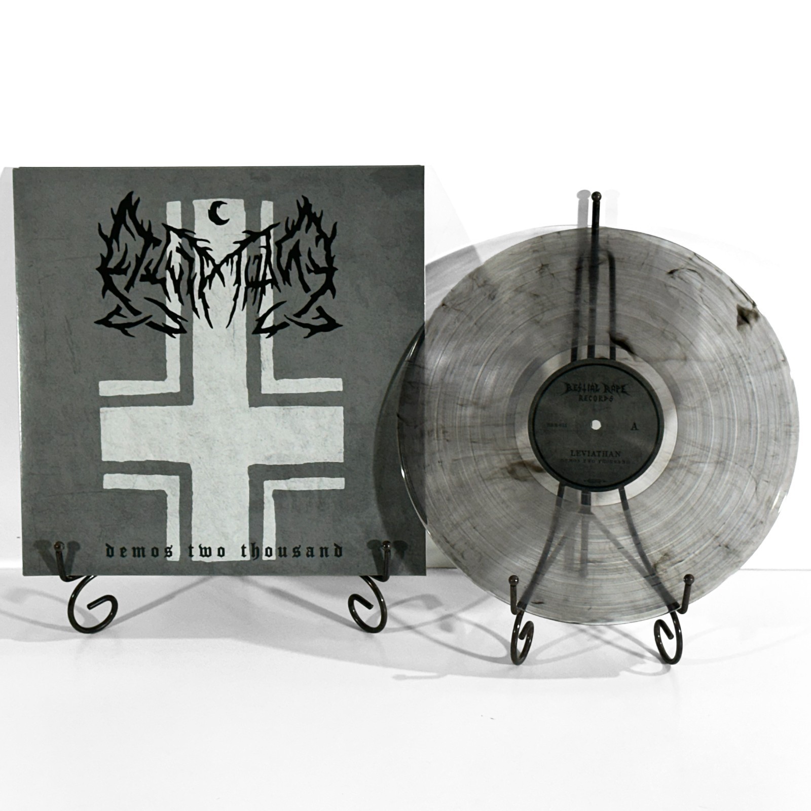LEVIATHAN Demos Two Thousand LP Clear Black Smoke Vinyl