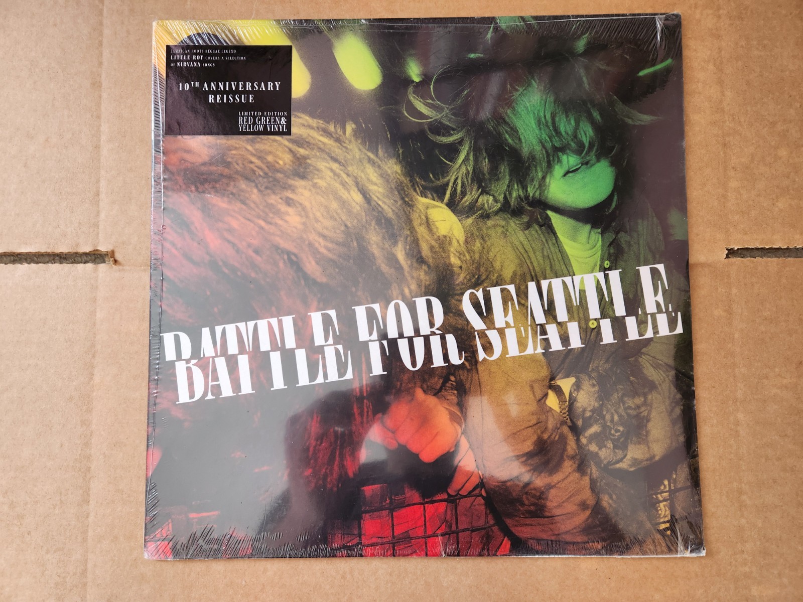 LITTLE ROY Battle For Seattle vinyl LP tricolour 2021 reissue NIRVANA NEW SEALED