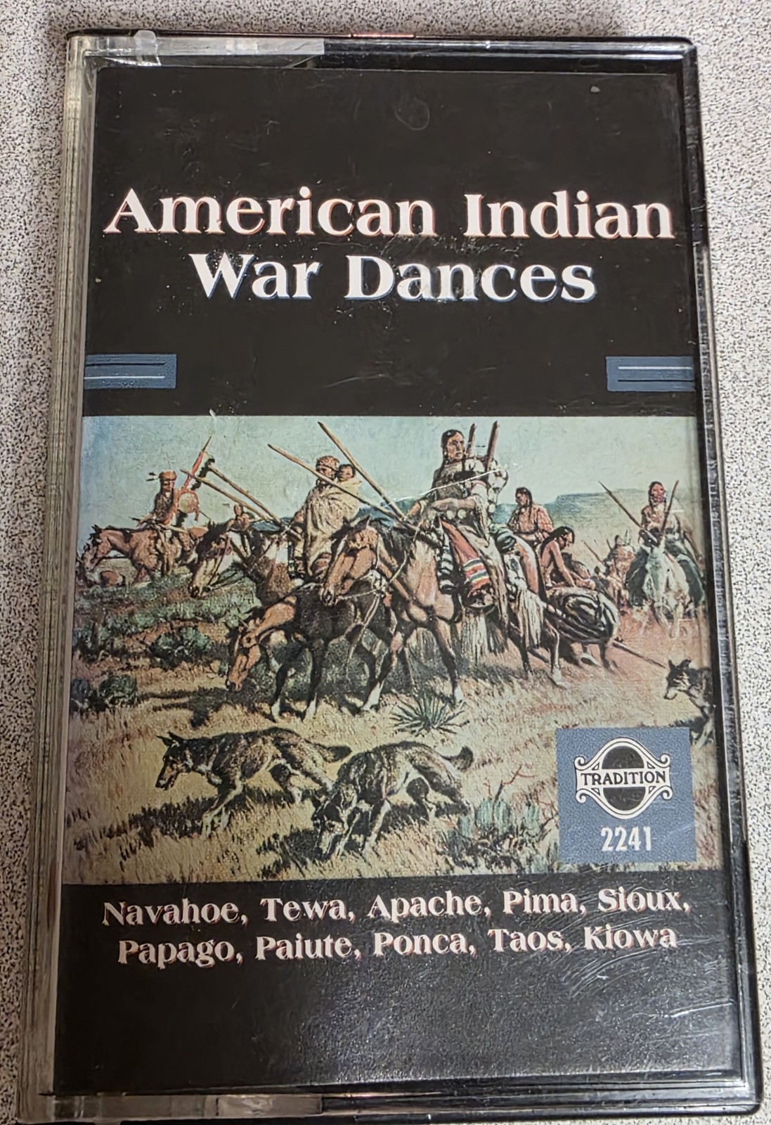 American Indian War Dances Cassette Tape  navahoe tewa apache Pima Sioux taos