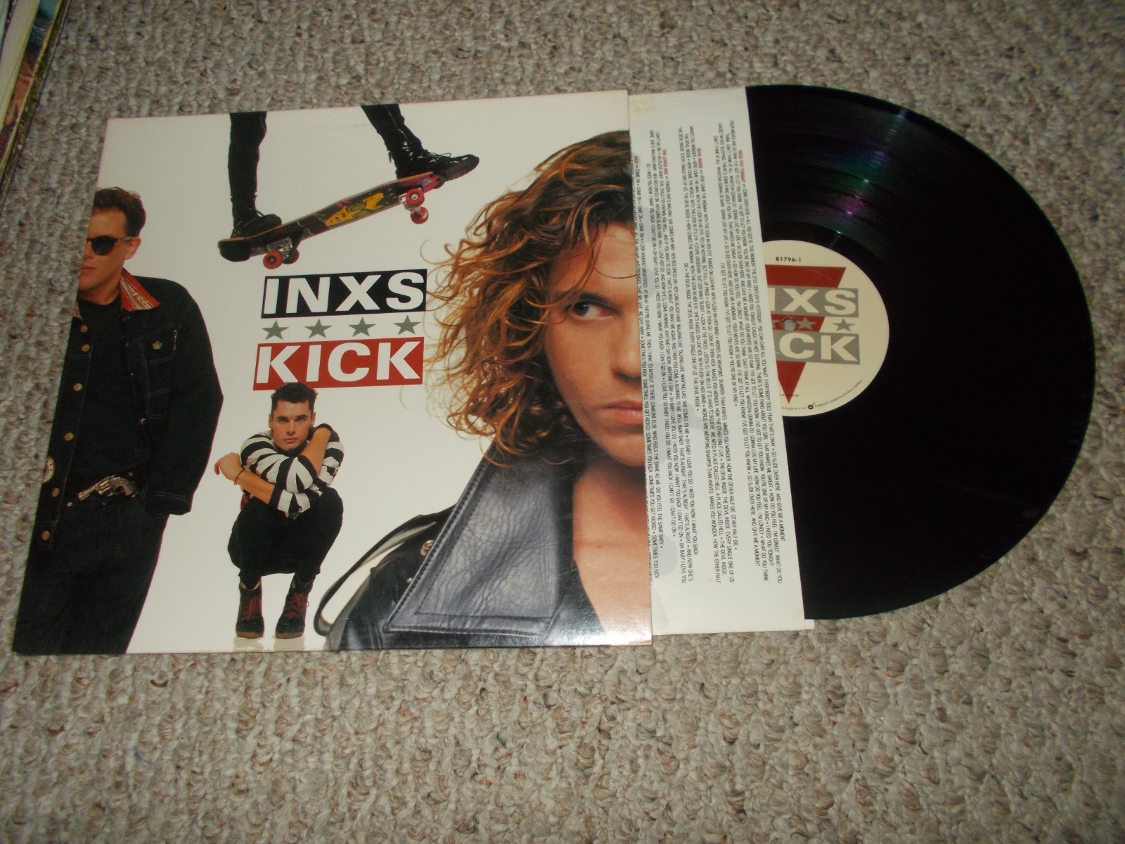 INXS KICK ORG ALT ROCK LP ON ATALNTIC EX-