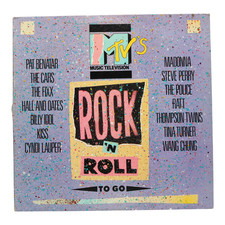 MTV's Rock N Roll To Go LP 1985 Elektra 60399 VG- Comp picture