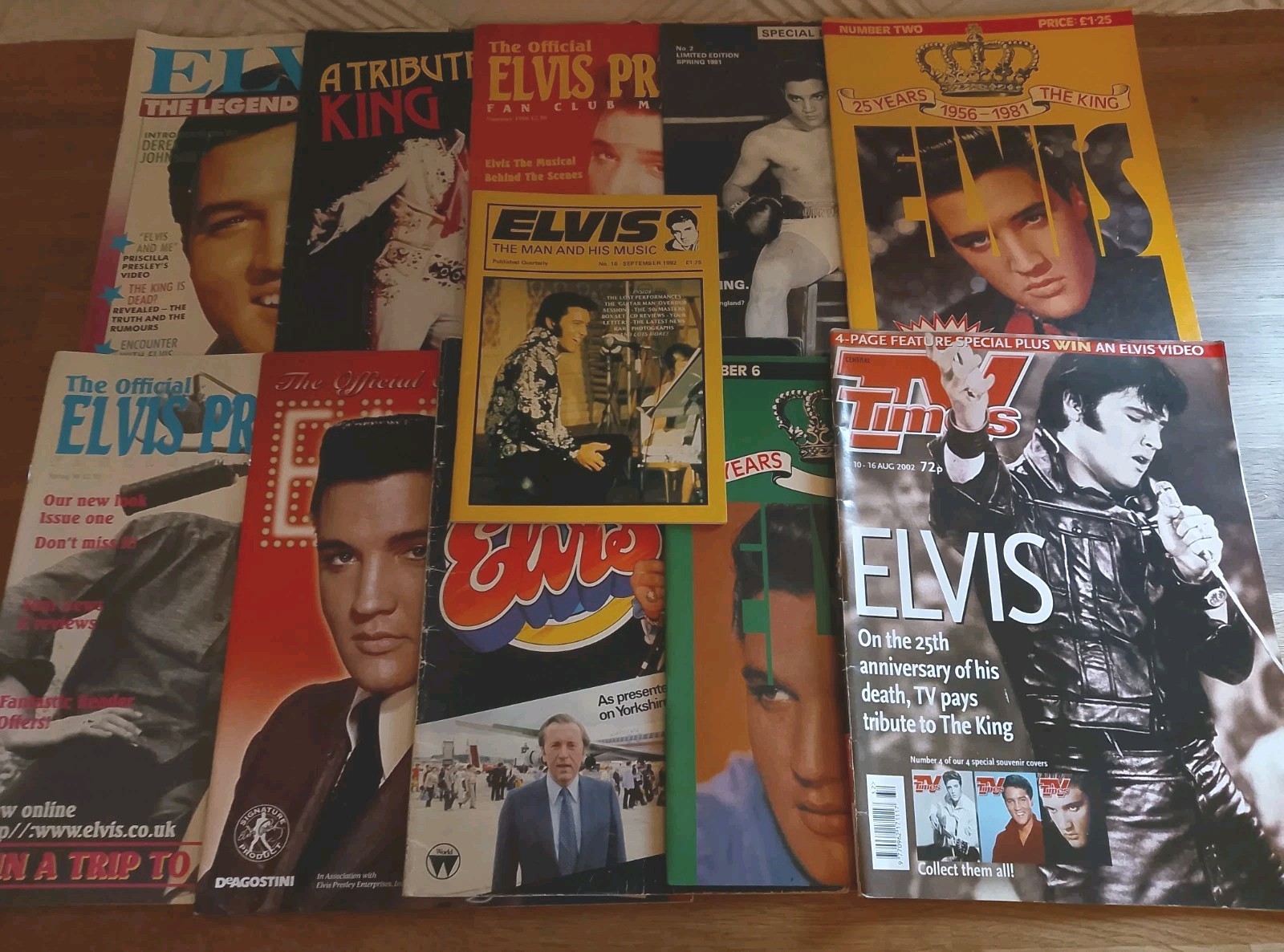 MAGAZINES - X11 Elvis Presley Magazines Mixed Collection Tributes Bundle Lot #1 