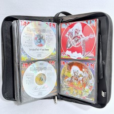 Vintage LOT of 45 Music CD's In Binder Featuring Nirvana Linkin Park Iron Maiden picture