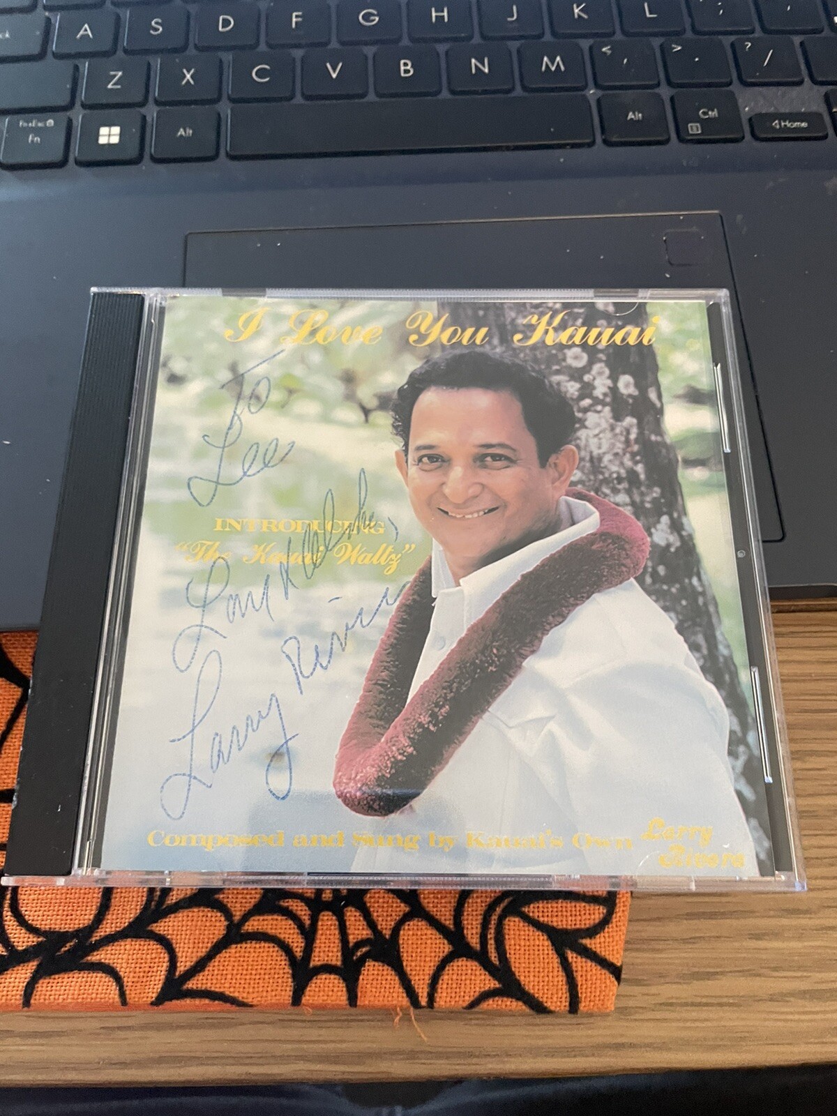 Larry Rivera AUTOGRAPHED CD I Love You Kauai