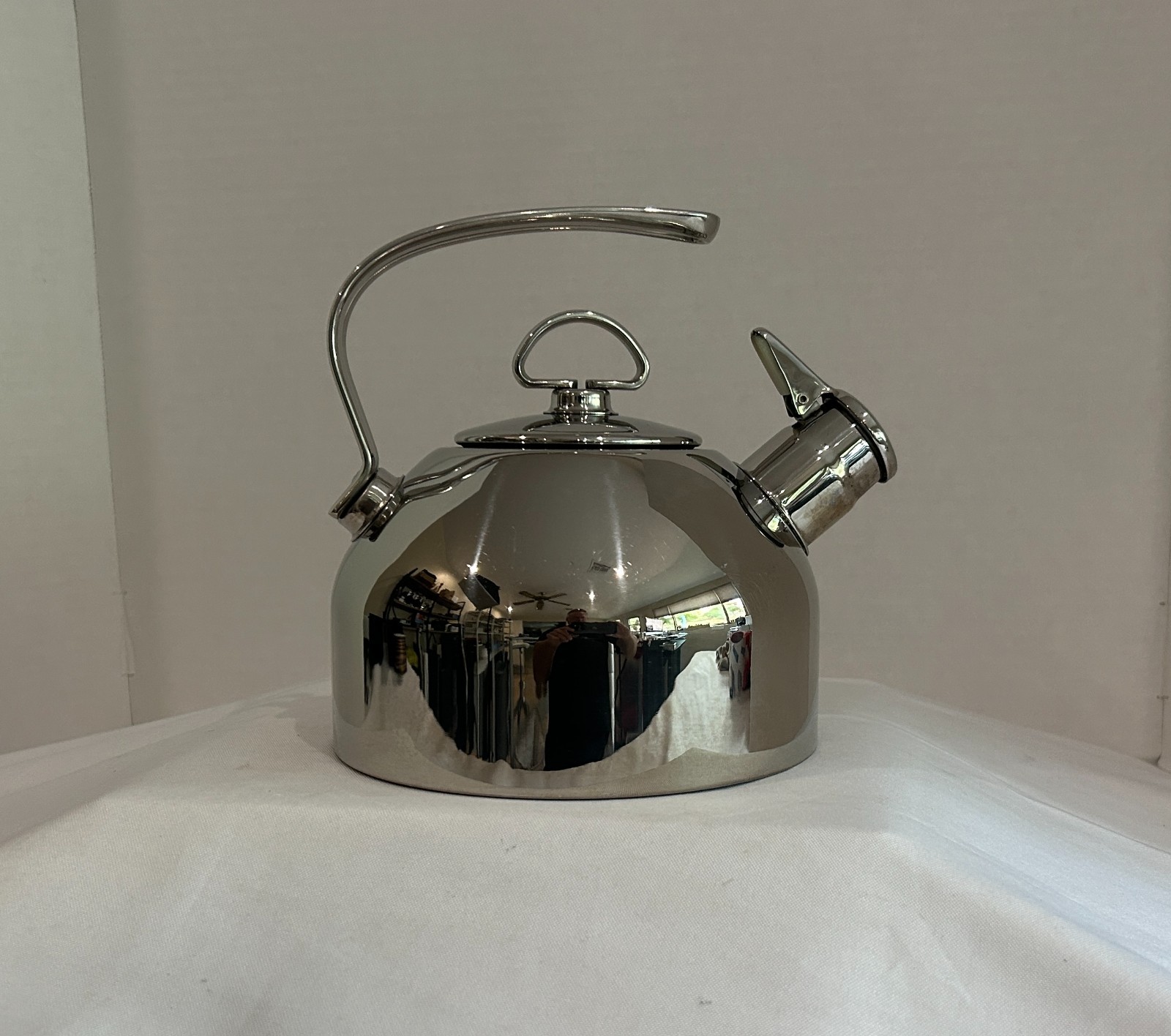 Chantal SL37-19 Classic Tea Kettle 1.8 Qt Stainless Harmonica Whistle *TESTED*