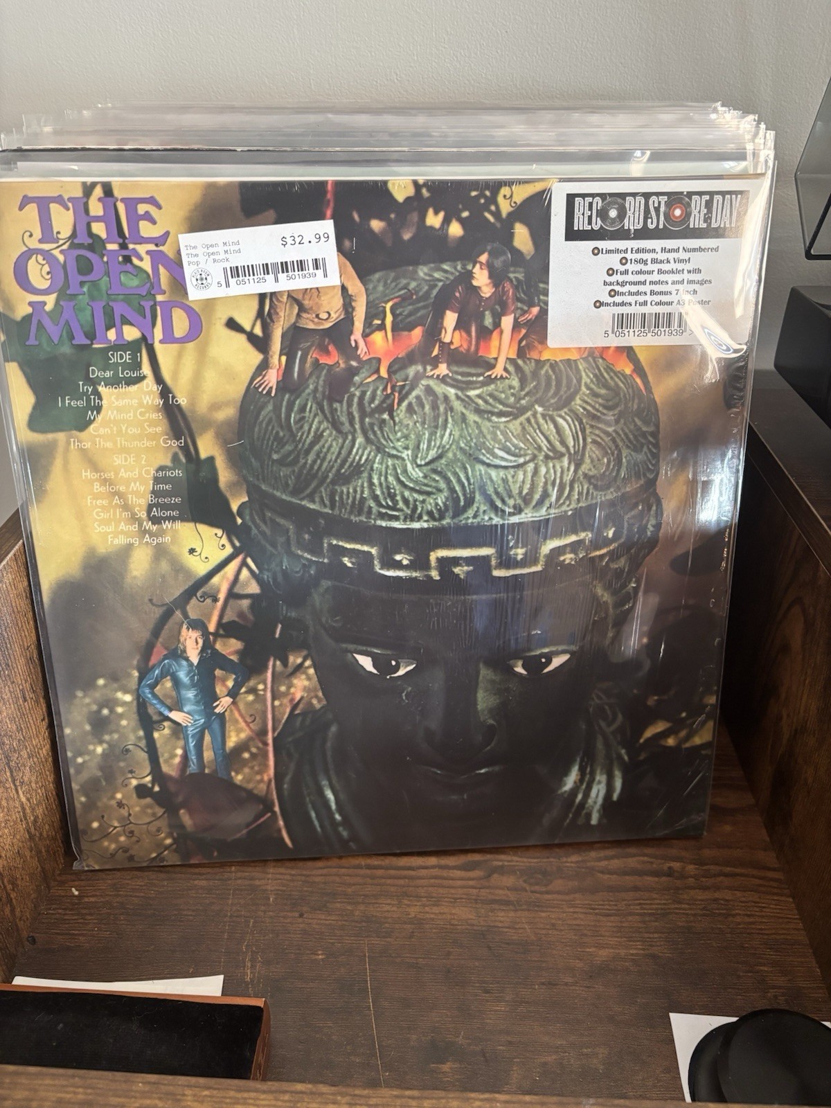 The Open Mind RSD Vinyl LP SBMLP5019 Numbered Psych Bonus 7”