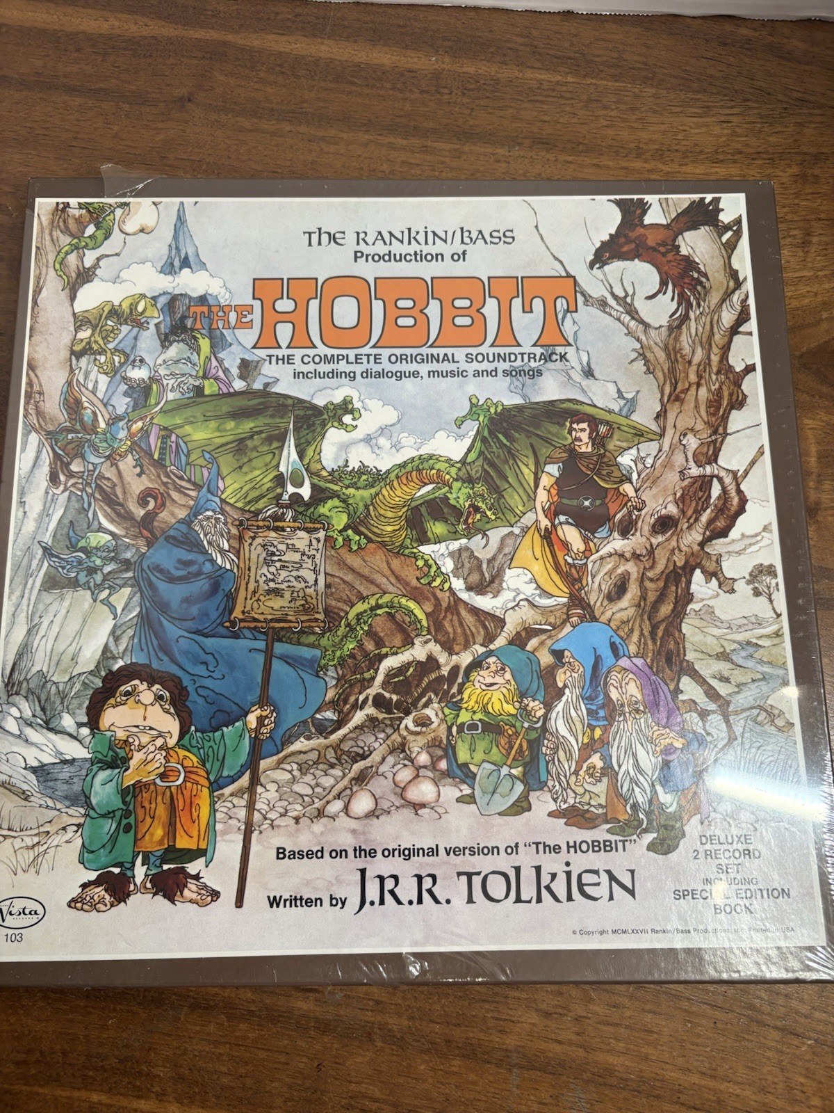 Rankin/Bass The Hobbit Vinyl Record 2xLP 1st Orig Press 1977 SEALED NEW SHRINK