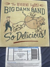 Reverend Peyton’s Big Damn Band – So Delicious LP – SIGNED – Blue Marble Vinyl – picture