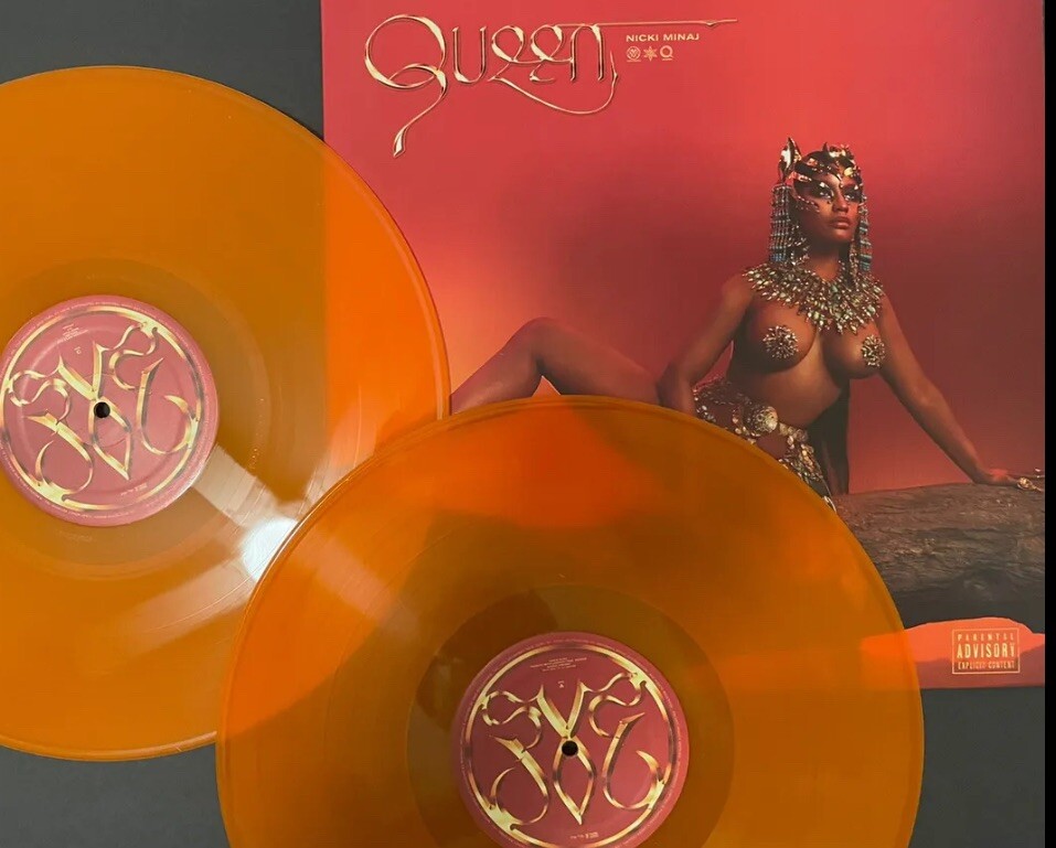 Nicki Minaj “Queen” Transparent Orange Vinyl 2LP Gatefold 🪩NEW/SEALED🪩