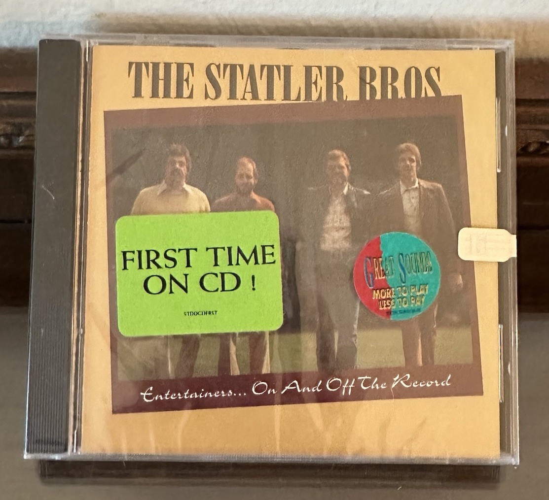 RARE The Statler Brothers 10th Anniversary Entertainers On & Off The Record