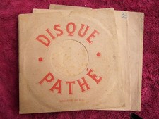 1905 ETCHED Label PATHE SLEEVES 3x ONE SIDED Sapphire Record Disque 25 cm 10