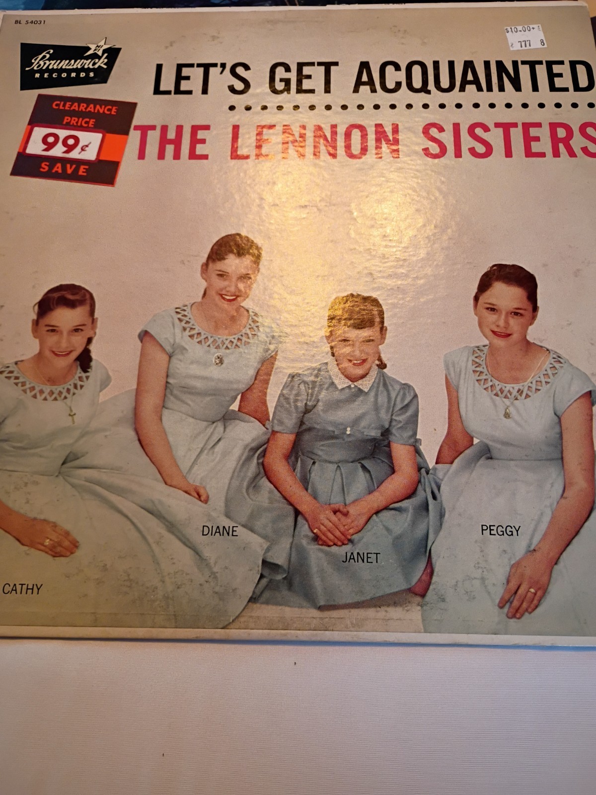 The Lennon Sisters: Let's Get Acquainted VINYL LP ALBUM BRUNSWICK 1957