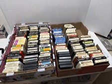 129 Vintage 8-Track Tapes Classic Rock Country Pop 60’s 70’s Blank Untested picture