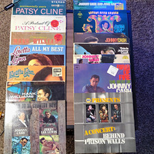Patsy Cline Johnny Cash Loretta Lynn Hank Williams Country Vinyl LP Lot Decca picture