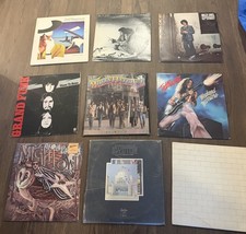 9 Classic Rock Vinyl Record Lot Pink Floyd Led Zeppelin Billy Joel Bad Company picture