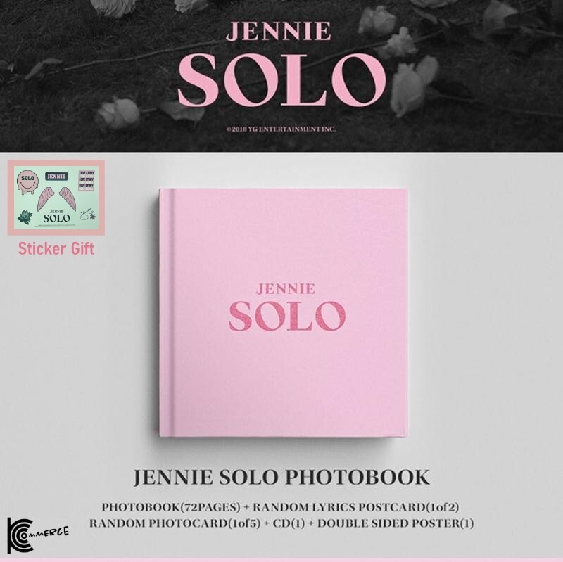 JENNIE(BLACKPINK) -  SOLO PHOTOBOOK [+ Sticker]
