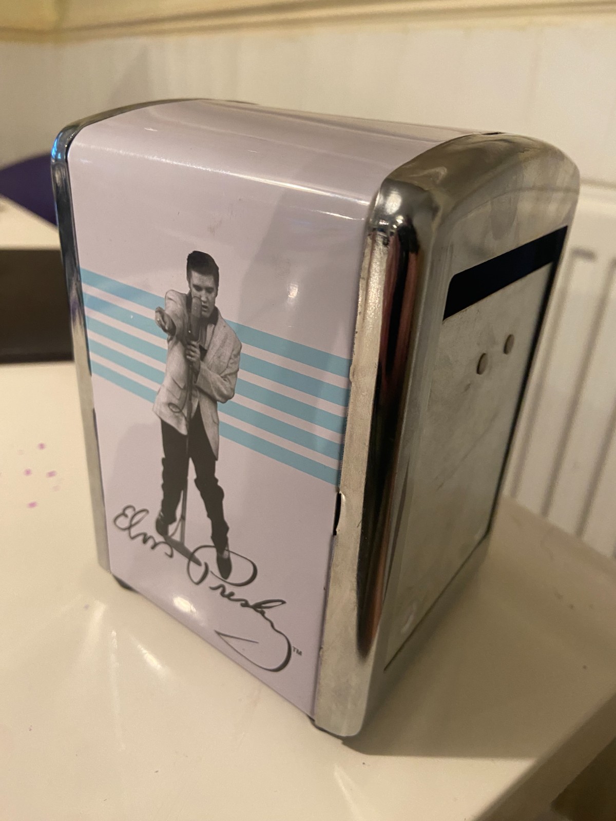 Elvis Retro Diner Napkin / Serviette Dispenser *EX*