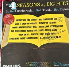 The Four Seasons Vinyl Signed By Bob Dylan Comes With COA picture