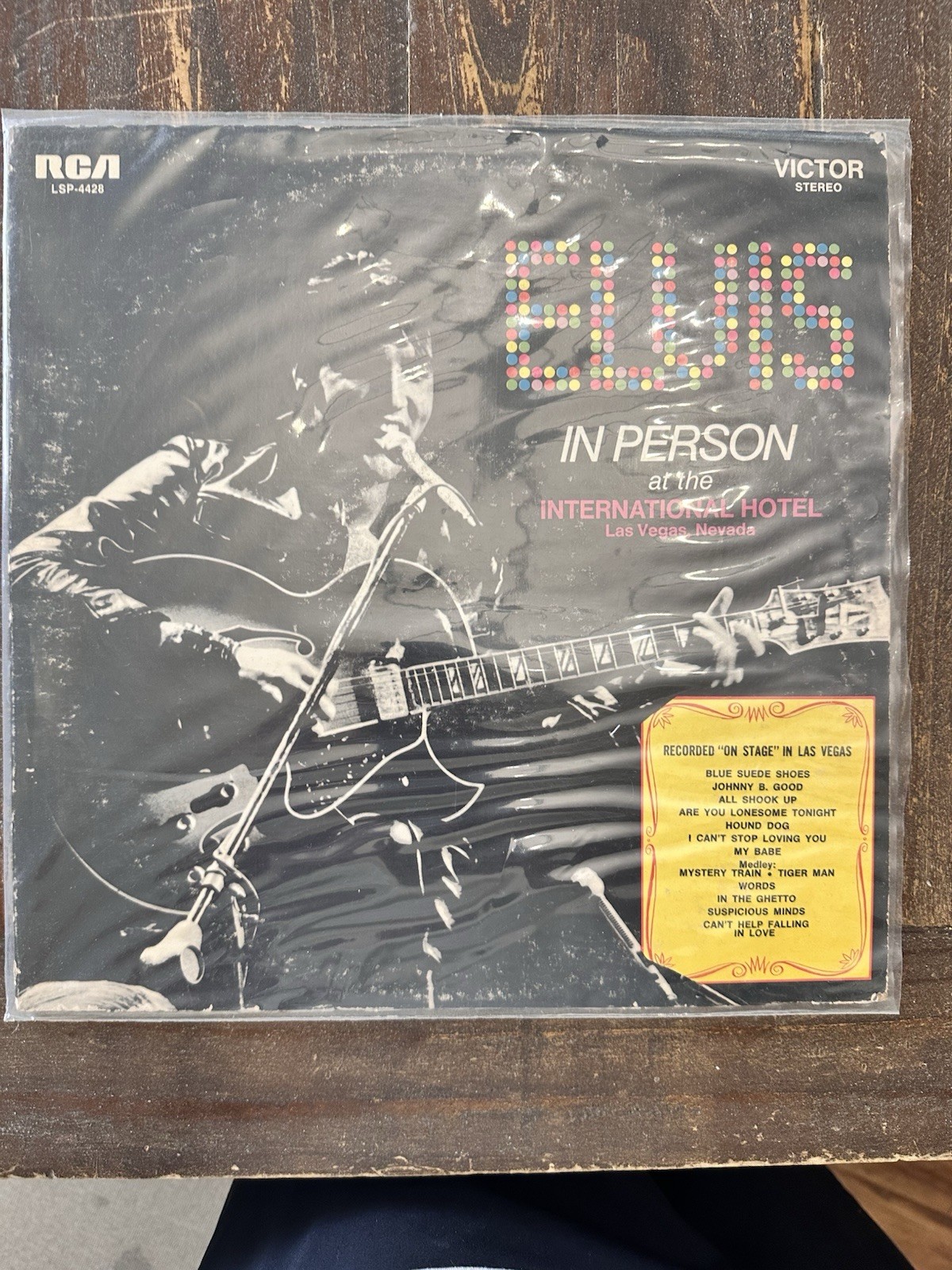 Elvis Presley Elvis In Person Las Vegas RCA LP LSP-4428