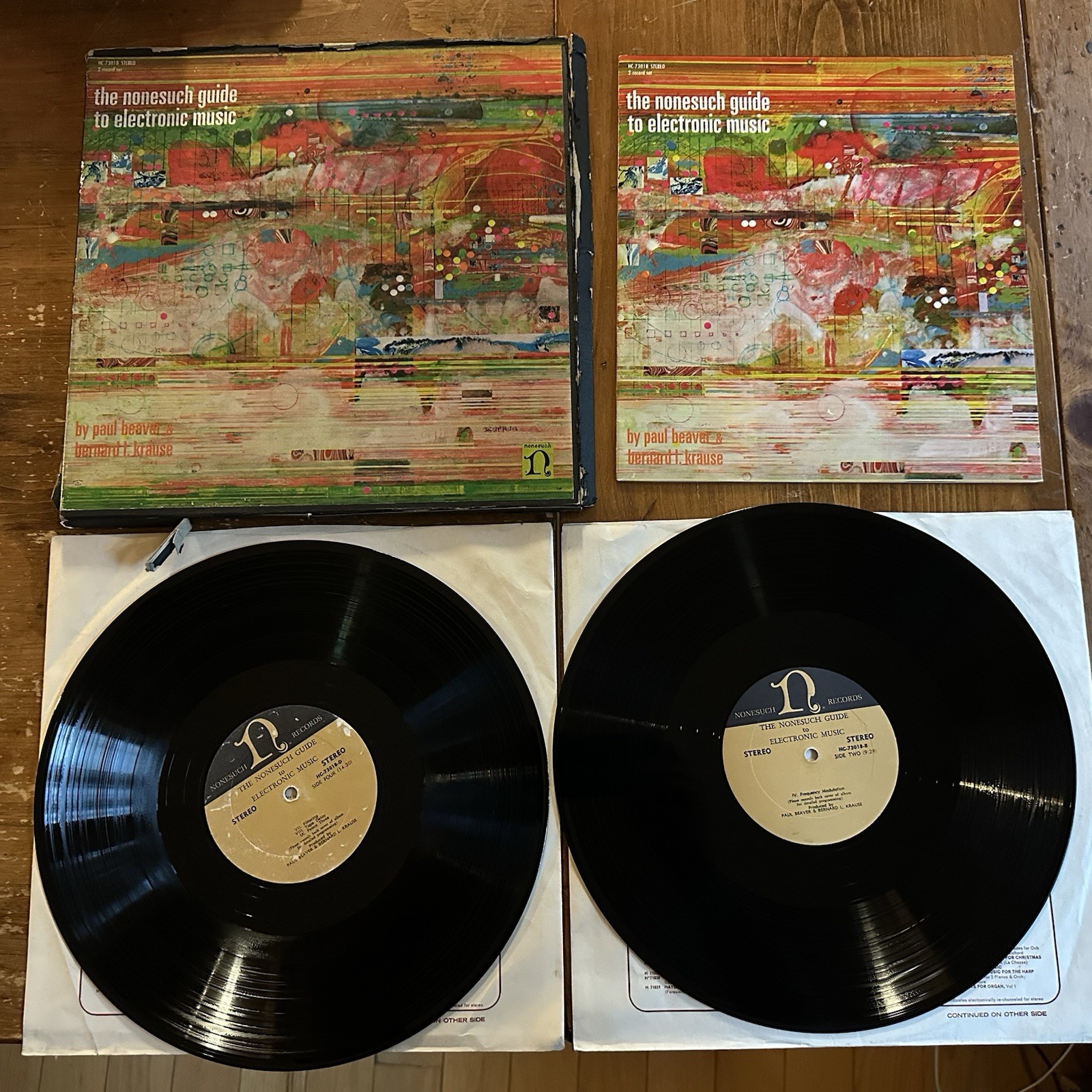 NONESUCH GUIDE TO ELECTRONIC MUSIC- 2 LP box set w/ booklet 1968 Beaver Krause