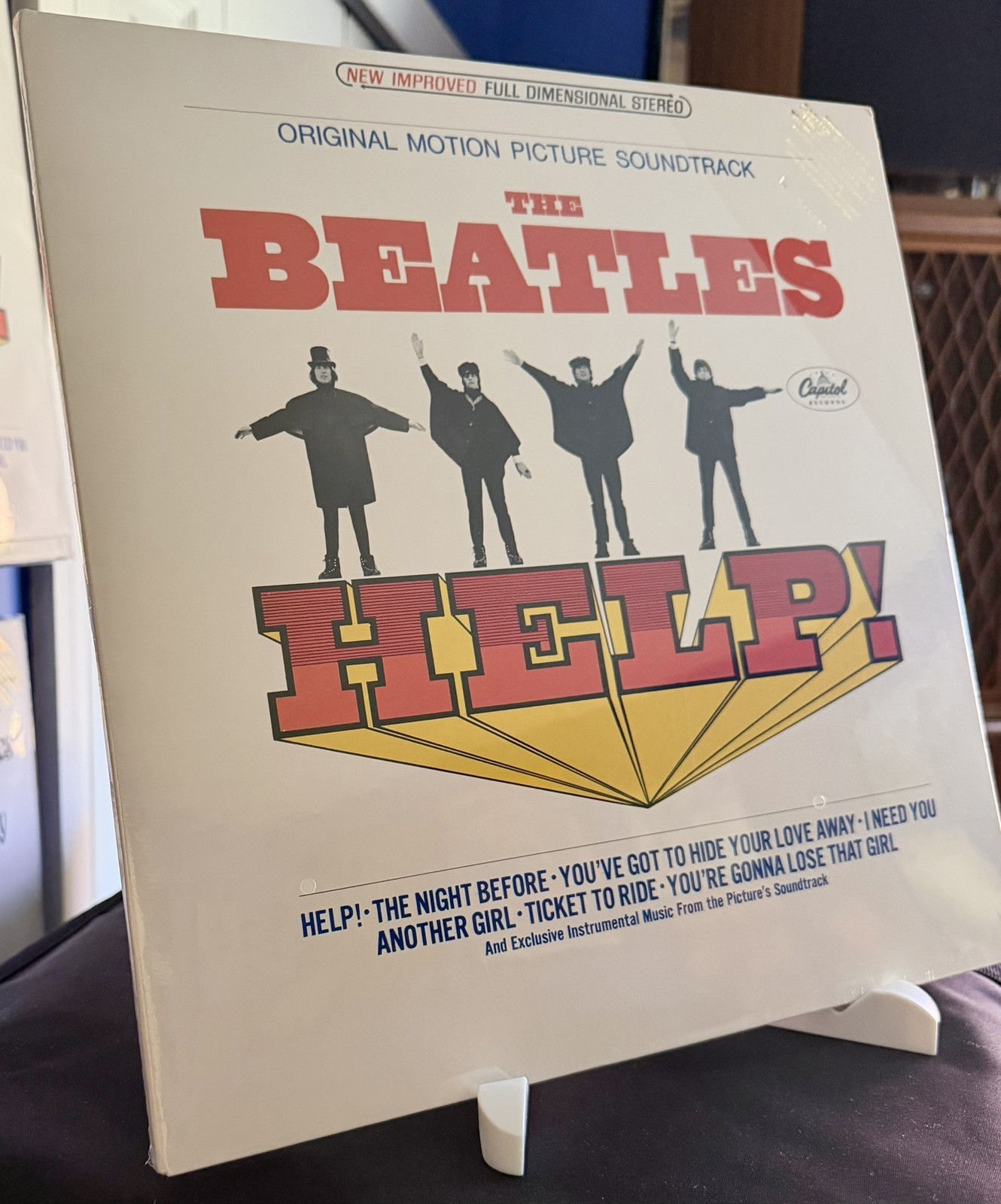 THE BEATLES “Help” Promo stamp Original Motion Picture Soundtrack Vinyl LP New