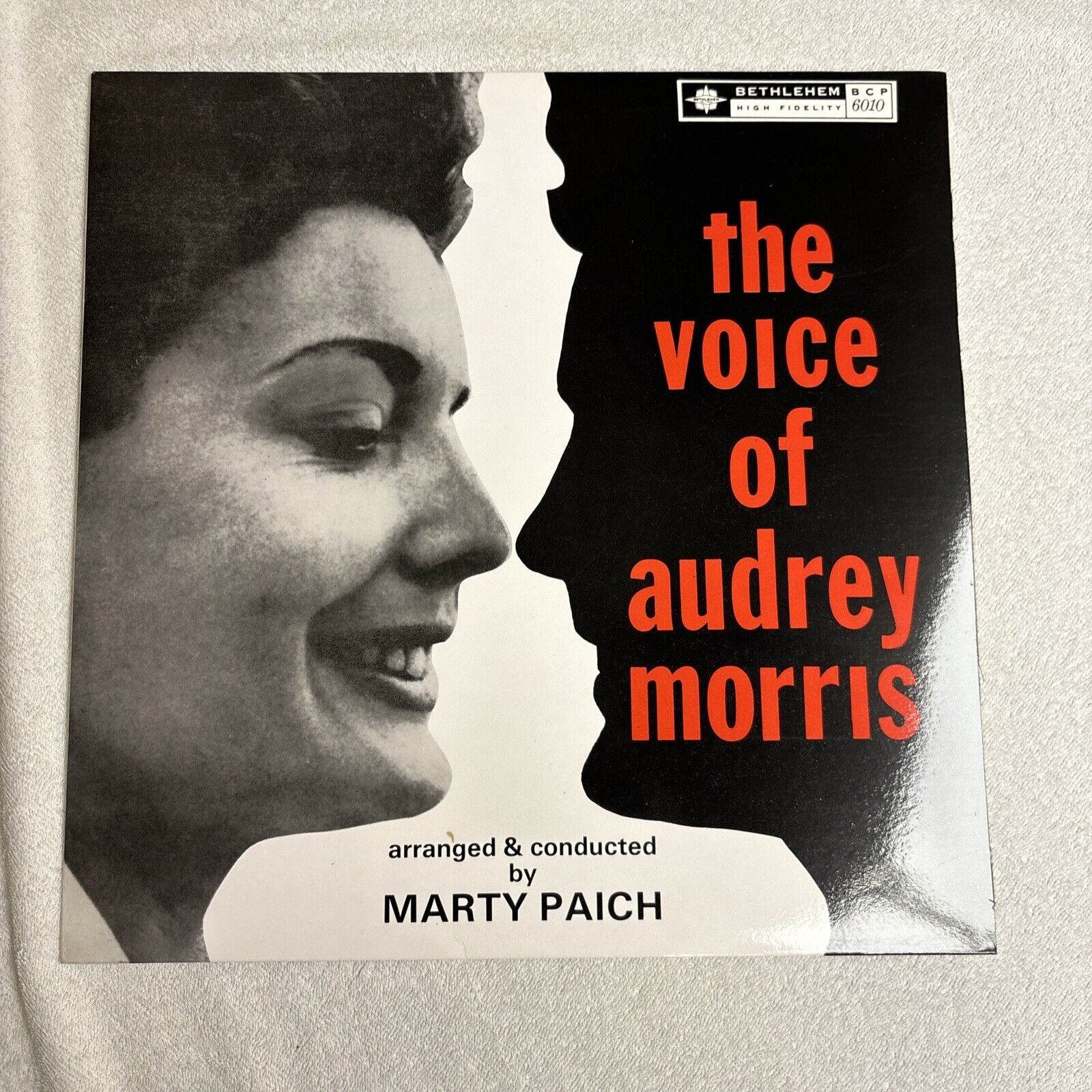 The Voice of Audrey Morris LP Bethlehem Stu Williamson