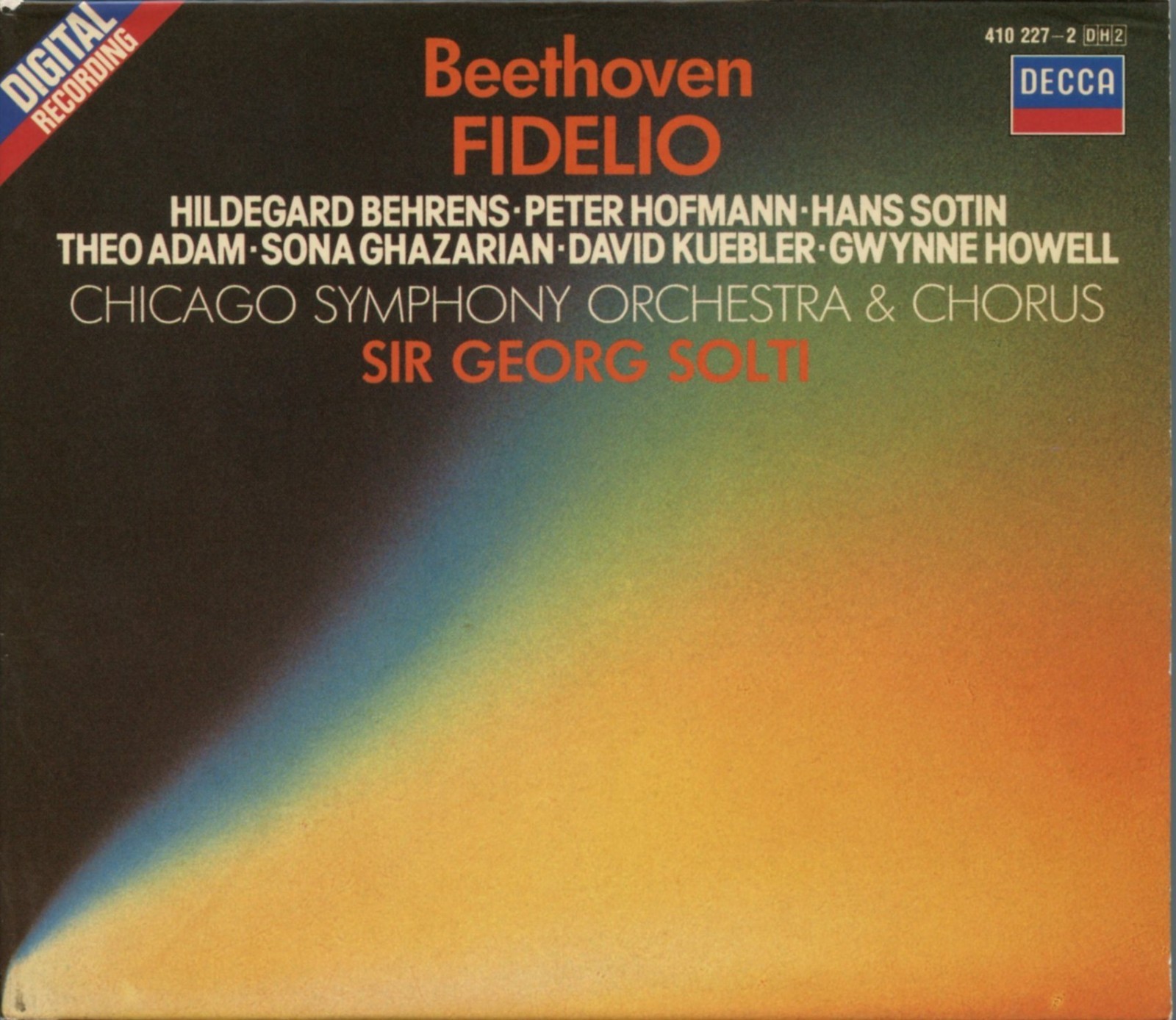 BEETHOVEN Fidelio CD GEORGE SOLTI • Chicago Symphony - Decca EU Import 1984