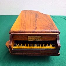 Vintage Thorens Swiss Musical Cigarette Dispenser Grand Piano Music Box Working picture
