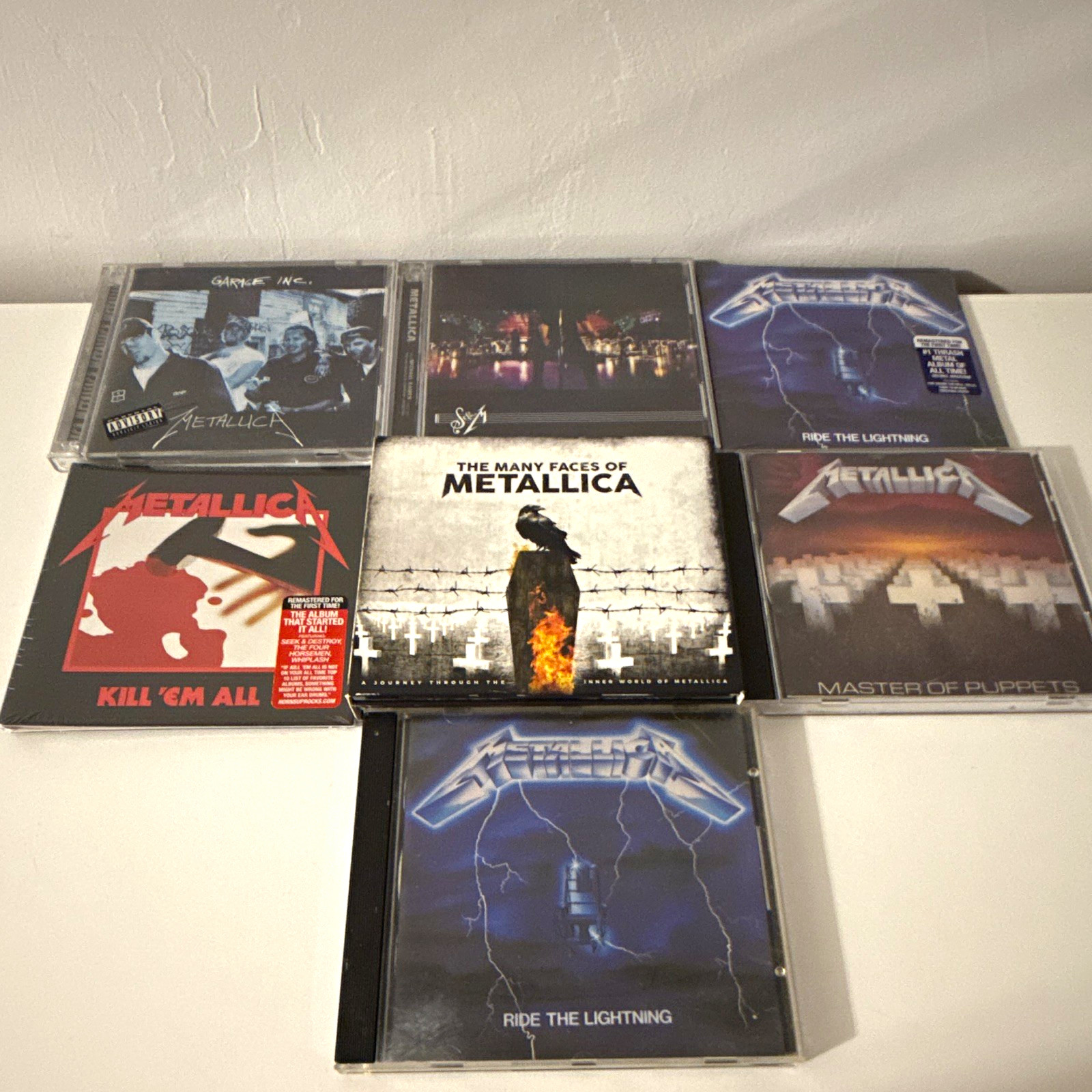 METALLICA CD LOT Garage Inc, S&M, RTLx2 Kill Em All Master of Puppets Many Faces
