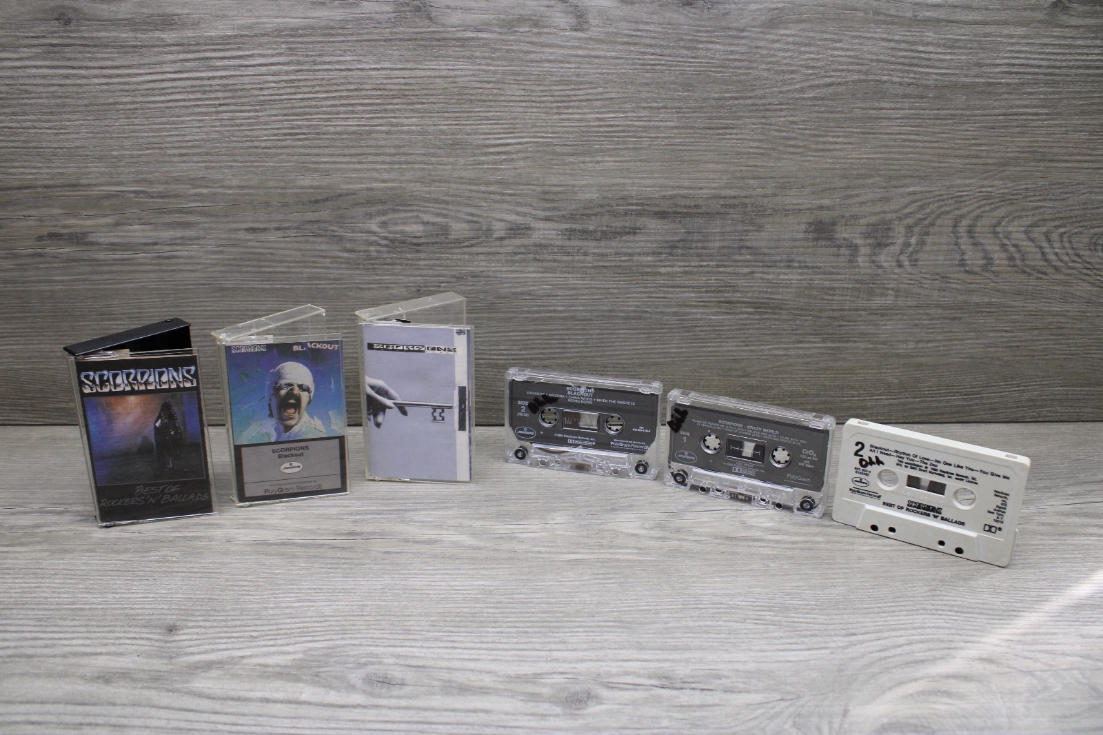 Scorpions Cassette Tape Lof of 3 Blackout Savage Amusement Rockers N Ballads 80s