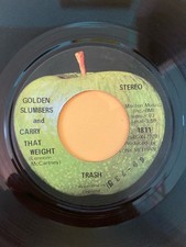 TRASH GOLDEN SLUMBERS AND CARRY THAT WEIGHT TRASHCAN EX 45 ORIG. APPLE  picture