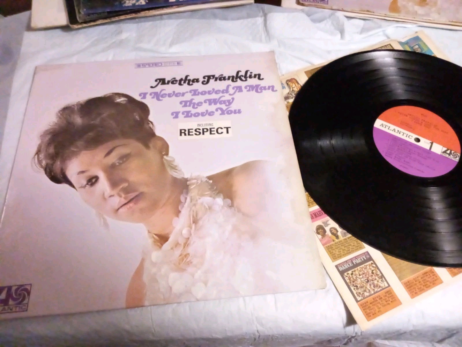 ARETHA FRANKLIN I NEVER LOVED A MAN THE WAY I LOVE YOU LP VG+/VG++