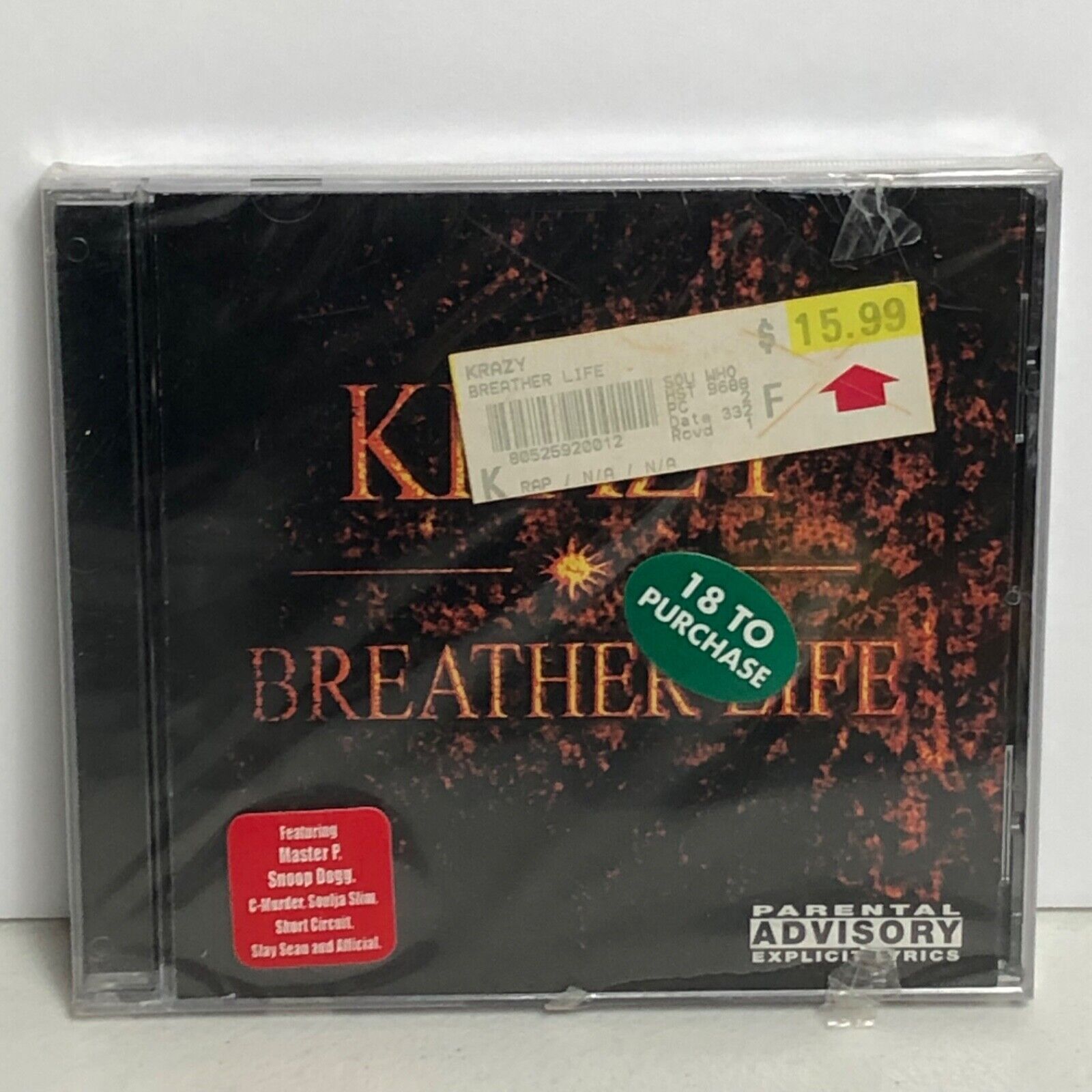 Vintage 2001 Krazy Breather Life CD New Sealed