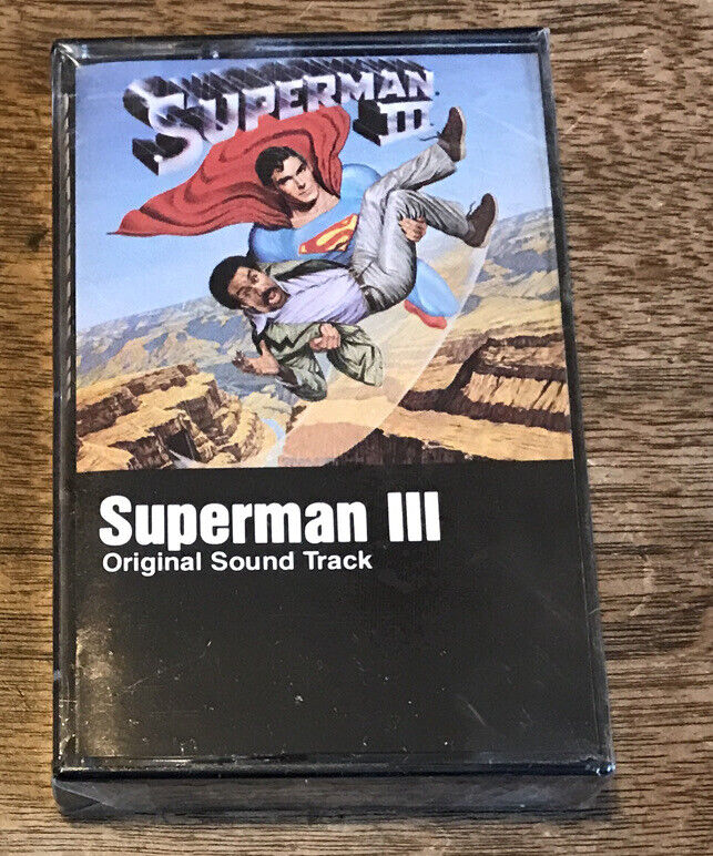 RARE Vintage 80’s SUPERMAN III 3 Movie Soundtrack Audio Cassette Tape NEW