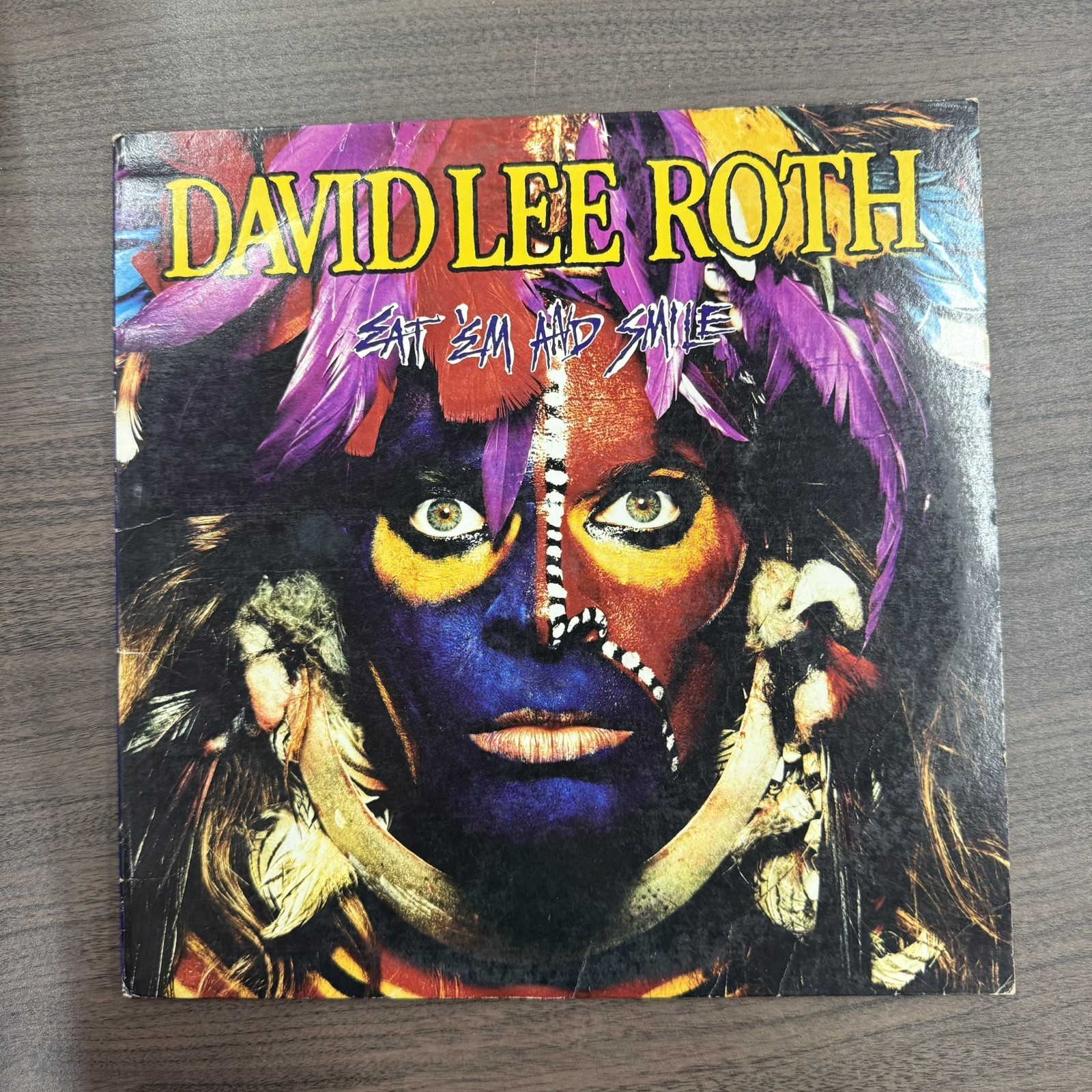 David Lee Roth 1988 Eat 'Em And Smile LP Warner Brothers Records 1-25470