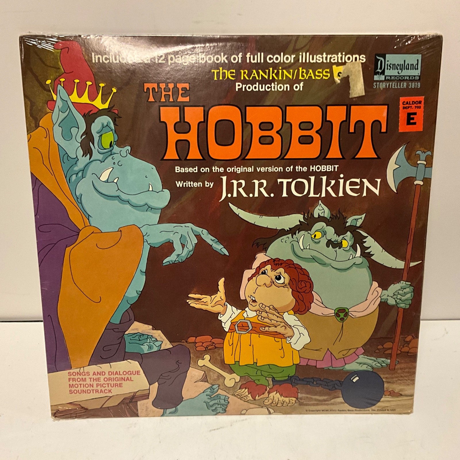 Vintage The Hobbit J.R.R. Tolkien Rankin Bass Vinyl LP Record  FACTORY SEALED