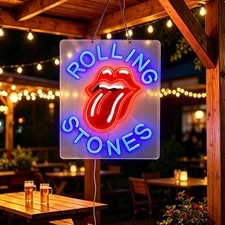 US STOCK Rolling Stones Dimmable LED Neon Sign 16