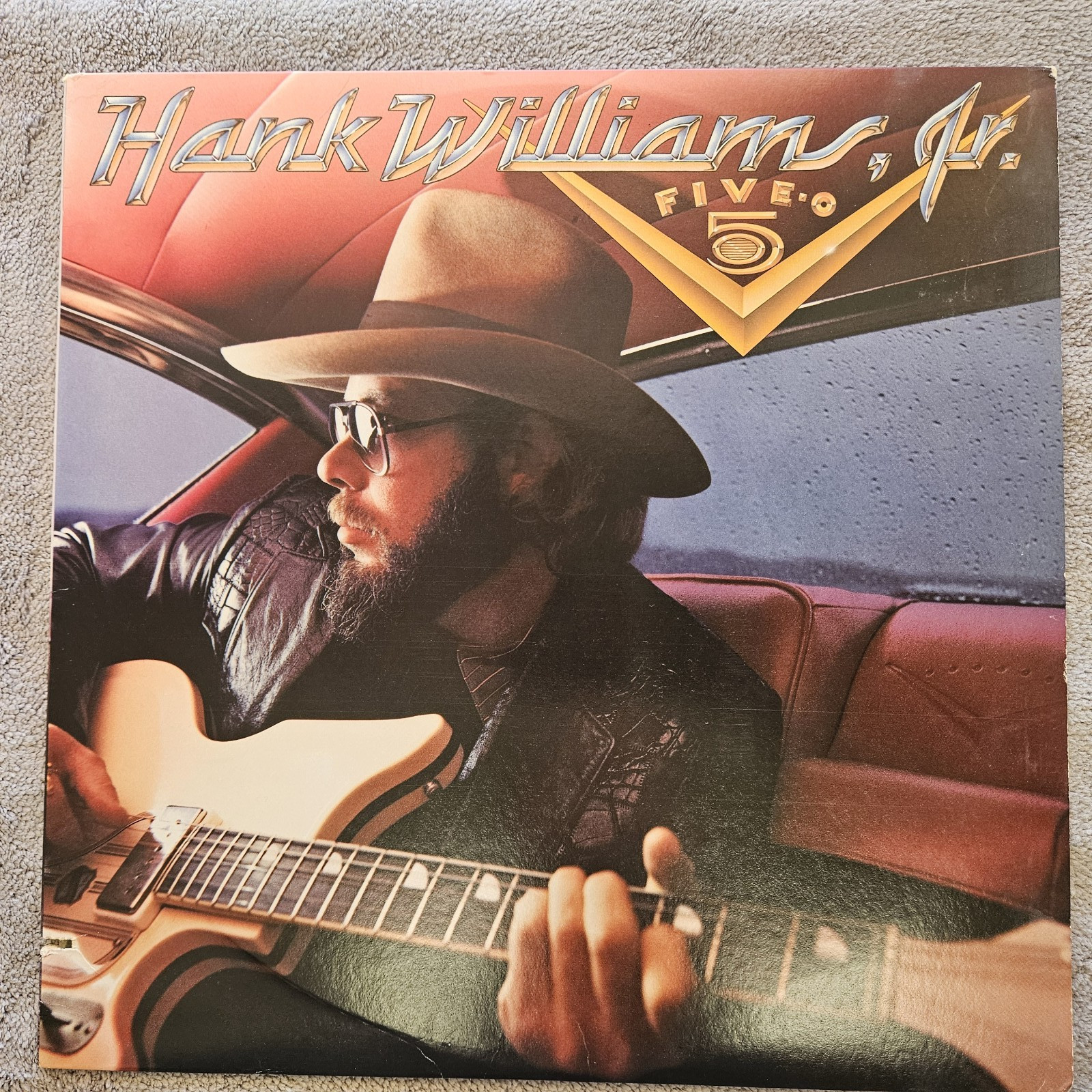 Hank Williams Jr. Five-O / 1985 WB Country Rock / Vinyl LP 12\
