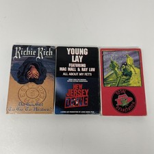 Vintage Bay Area Rap Cassette Tape Richie Rich Young Lay Total Devastation Lot 3 picture