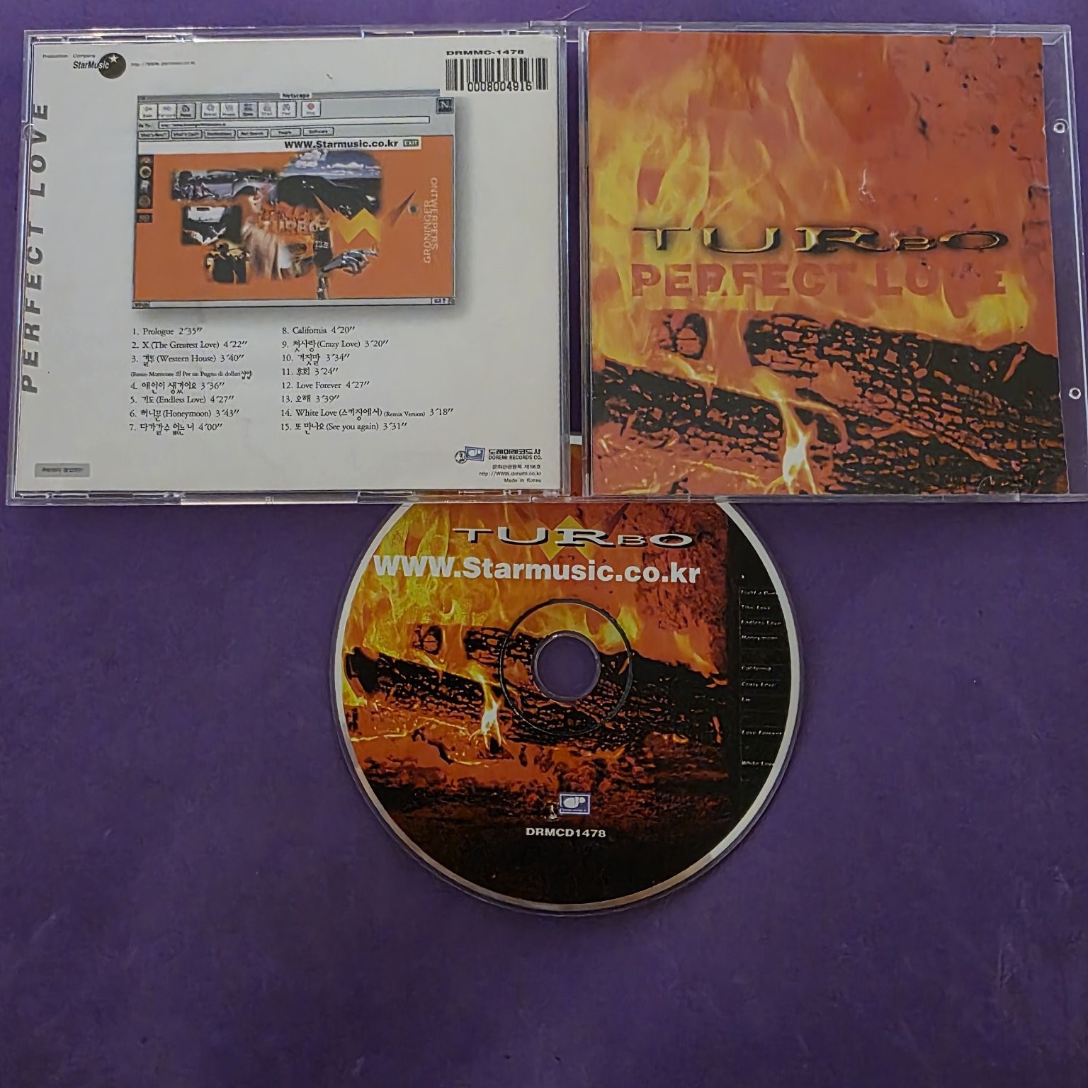 Turbo - Perfect Love CD 1999 K-Pop Dance StarMusic Korean