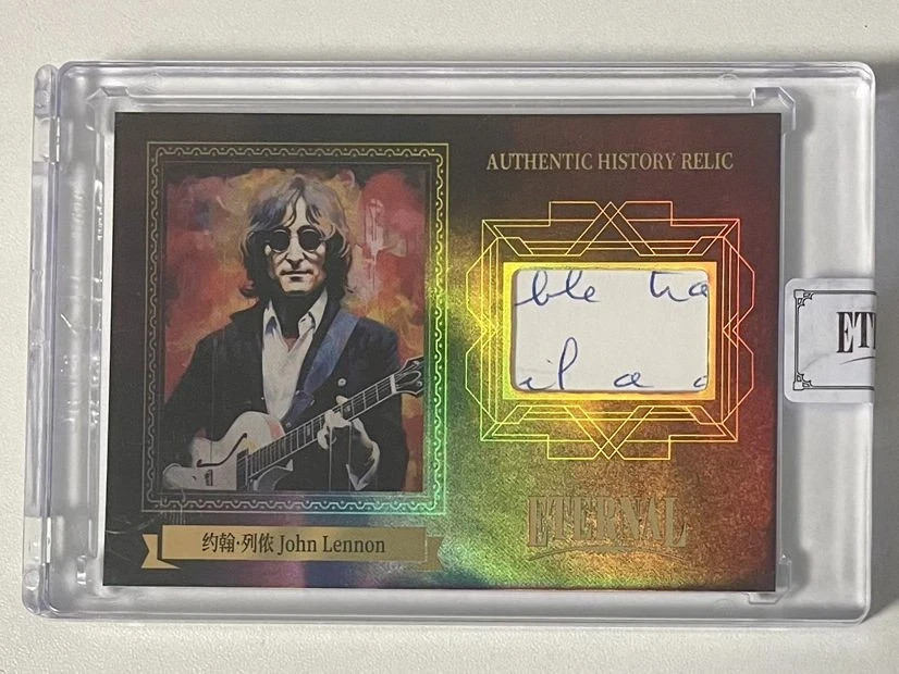 John Lennon 2024 Eternal Slabbed Sealed Relic #/D 68/99 Cut Letter Patch Beatles